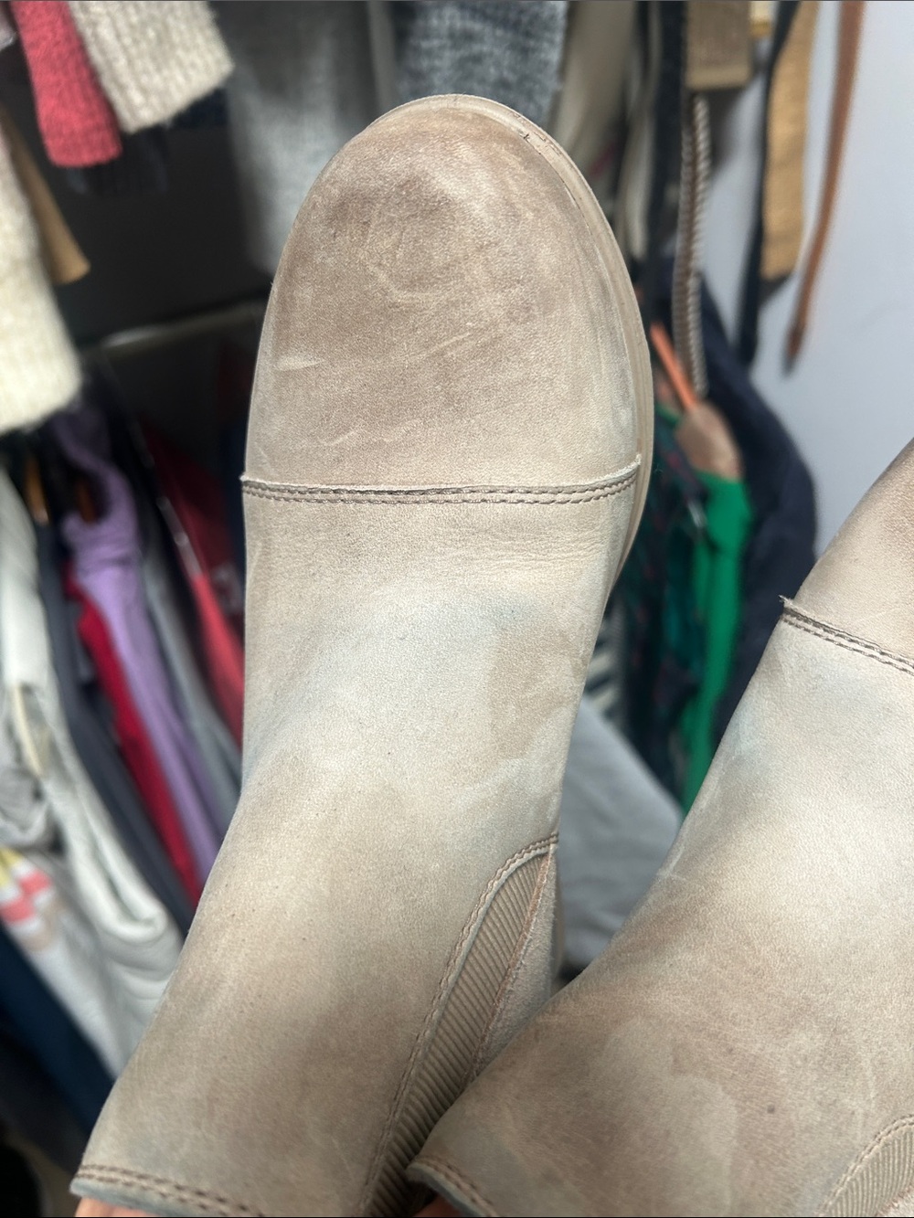 Sorel Taupe Pull-On Ankle Boots - Picture 7 of 8